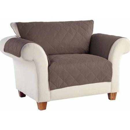 Serta Loveseat No Slip Brown Furniture Protector Made with Soft Quilted Microfiber Fabric