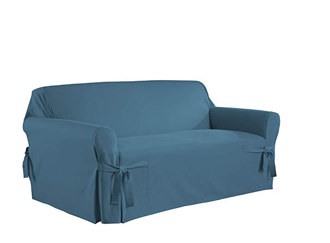 Serta | Relaxed Fit Duck Furniture Slipcover (Love Seat, Indigo)