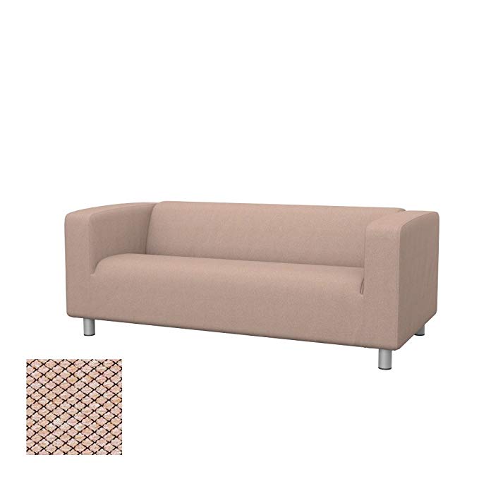 Soferia - Replacement cover for IKEA KLIPPAN 2-seat sofa, Nordic Beige