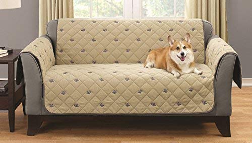 South Bay Loveseat Embroidery Pet Protector with Silicone Backing
