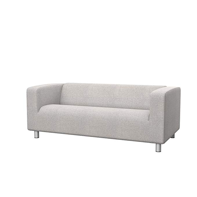 Soferia - Replacement cover for IKEA KLIPPAN 2-seat sofa, Naturel Beige