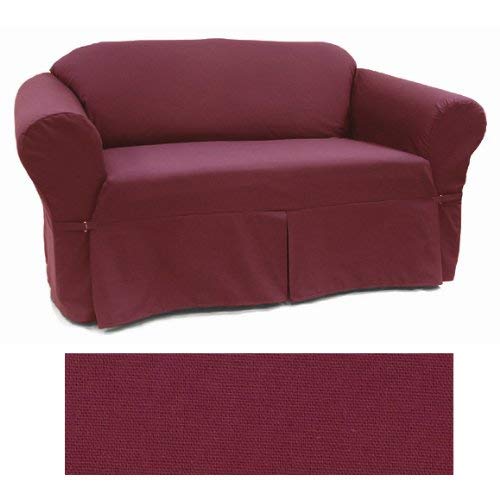 Solid Burgundy Furniture Slipcover Chair 402