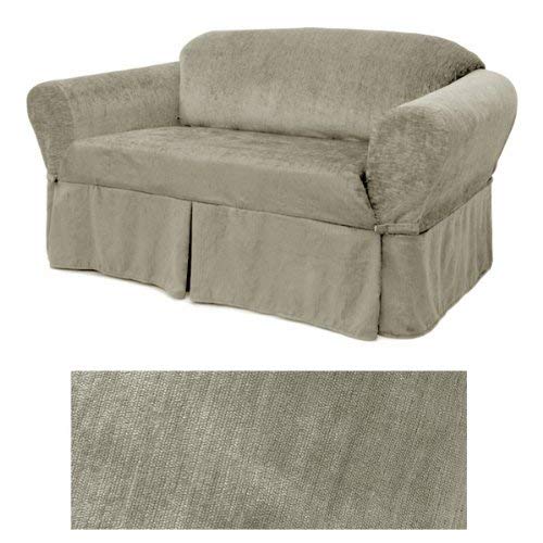 Chenille Silver Grey Furniture Slipcover Loveseat 229