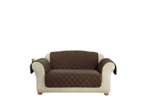 Sure Fit Comfort Cover - Loveseat Slipcover - Chocolate (SF44415)