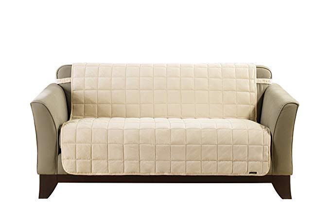 Sure Fit SF42415 Pet Cover Loveseat Slipcover, Ivory