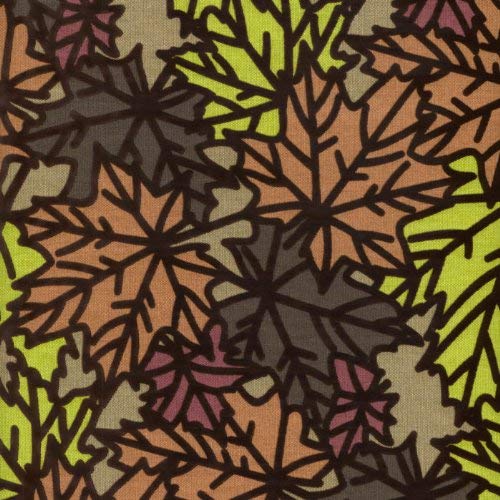 Pressed Leaf Copper Futon Cover, Loveseat Ottoman