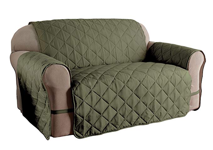 Innovative Textile Solutions Microfiber Ultimate Solid Furniture Protector Loveseat, Sage
