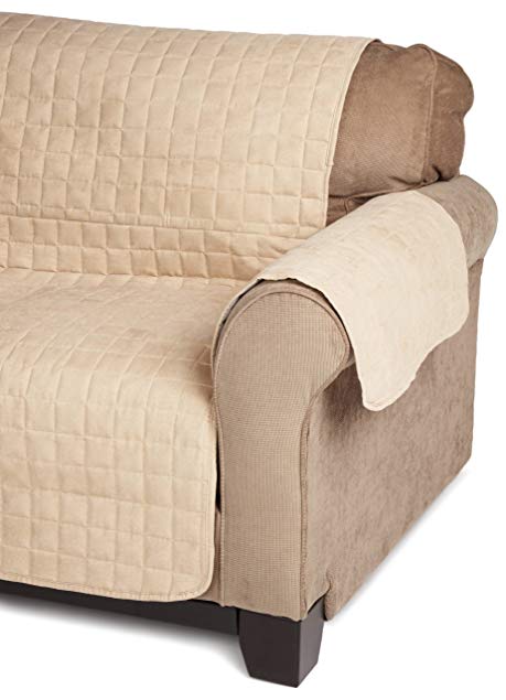 GPD Microsuede Loveseat Furniture Protector, Natural