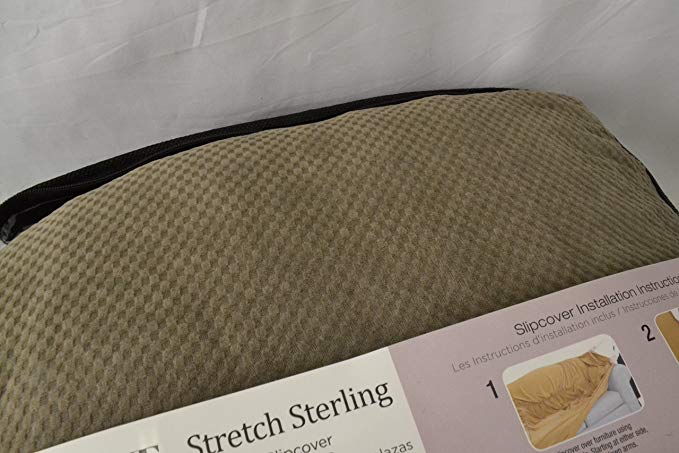 Sure Fit Stretch Sterling 1 Piece Loveseat Slipcover in Taupe